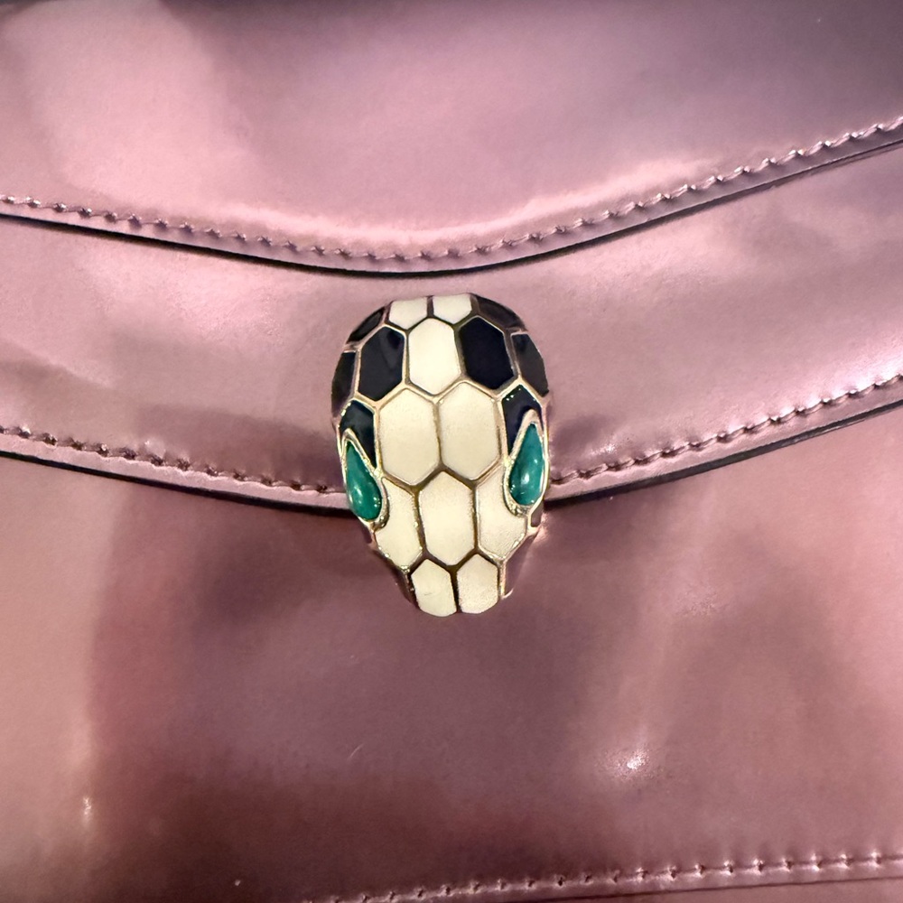 🔥24HR SALE🔥 Authentic Bvlgari Serpenti Forever Metallic Pink WOC - Picture 12 of 14